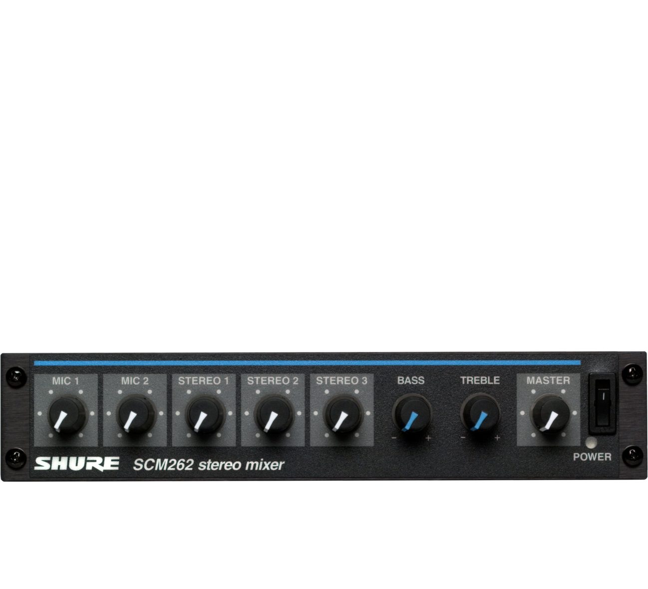 Shure SCM262E Stereo Microphone Mixer - AudioPro